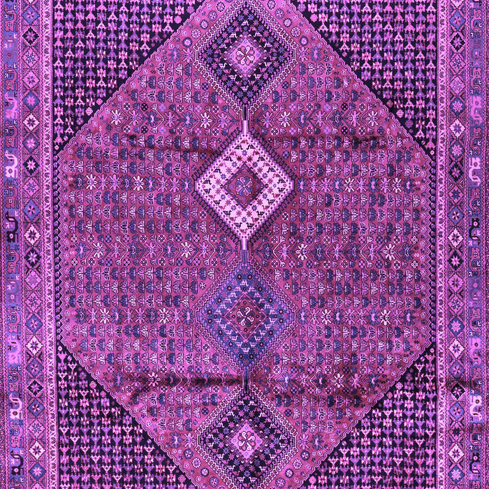 Machine Washable Persian Purple Traditional Area Rugs, wshtr2740pur