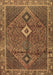 Machine Washable Persian Brown Traditional Rug, wshtr2740brn