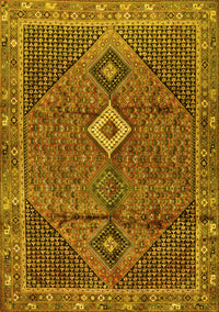 Persian Yellow Traditional Rug, tr2740yw