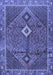 Machine Washable Persian Blue Traditional Rug, wshtr2740blu