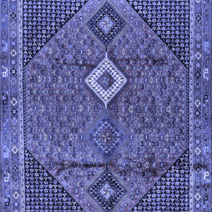 Machine Washable Persian Blue Traditional Rug, wshtr2740blu
