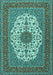 Medallion Turquoise Traditional Rug, tr2741turq