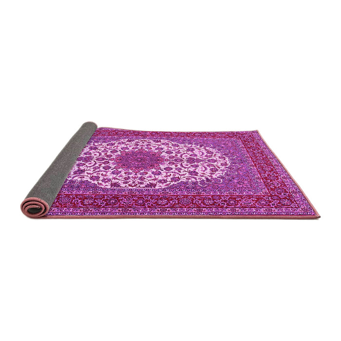 Sideview of Medallion Pink Traditional Rug, tr2741pnk