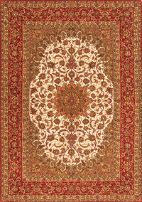 Medallion Orange Traditional Rug, tr2741org