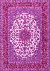 Medallion Pink Traditional Rug, tr2741pnk