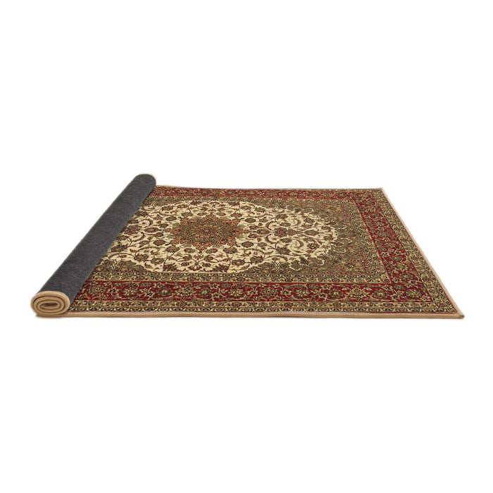 Sideview of Medallion Brown Traditional Rug, tr2741brn