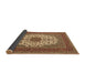 Sideview of Medallion Brown Traditional Rug, tr2741brn