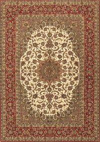 Medallion Brown Traditional Rug, tr2741brn