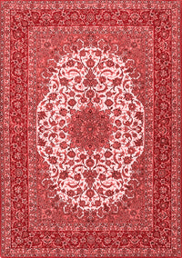 Medallion Red Traditional Rug, tr2741red