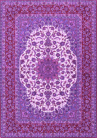 Medallion Purple Traditional Rug, tr2741pur