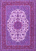 Medallion Purple Traditional Rug, tr2741pur