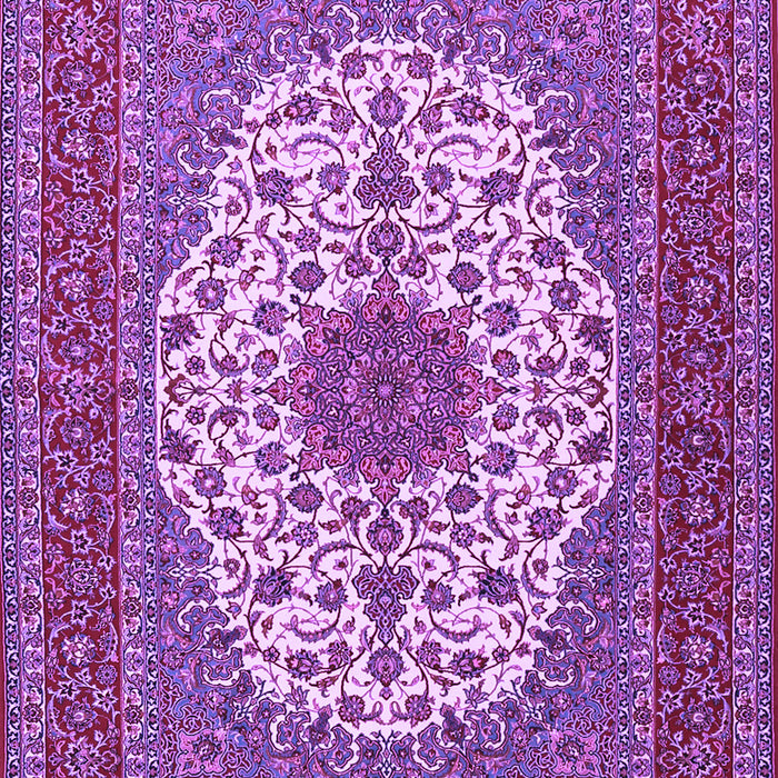 Machine Washable Medallion Purple Traditional Area Rugs, wshtr2741pur