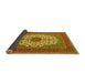 Sideview of Medallion Yellow Traditional Rug, tr2741yw