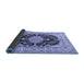 Sideview of Medallion Blue Traditional Rug, tr2742blu