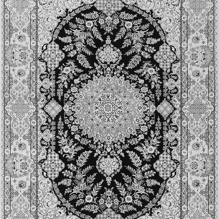 Medallion Gray Traditional Rug, tr2742gry
