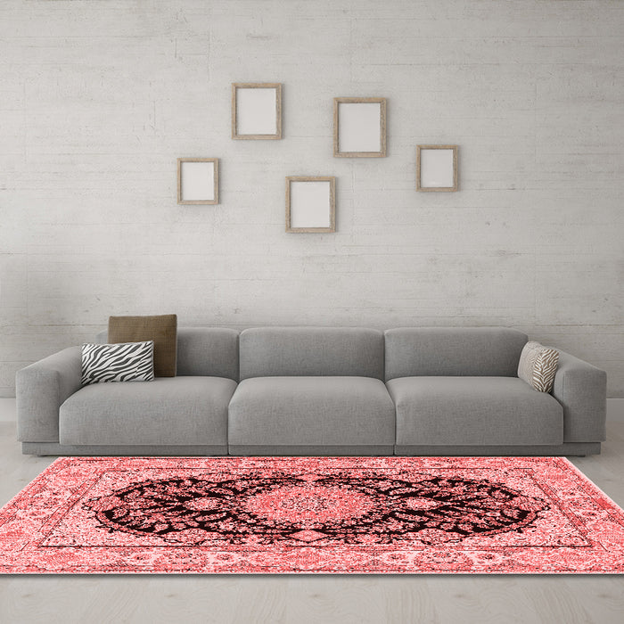 Traditional Red Washable Rugs