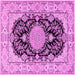 Square Medallion Pink Traditional Rug, tr2742pnk