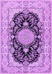 Medallion Purple Traditional Rug, tr2742pur