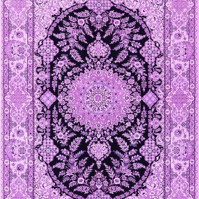 Medallion Purple Traditional Rug, tr2742pur