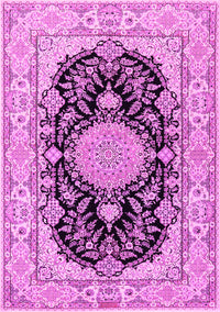 Medallion Pink Traditional Rug, tr2742pnk