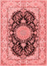 Medallion Red Traditional Area Rugs