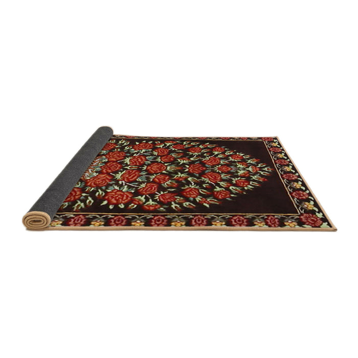 Sideview of Traditional Deep Red Persian Rug, tr2743