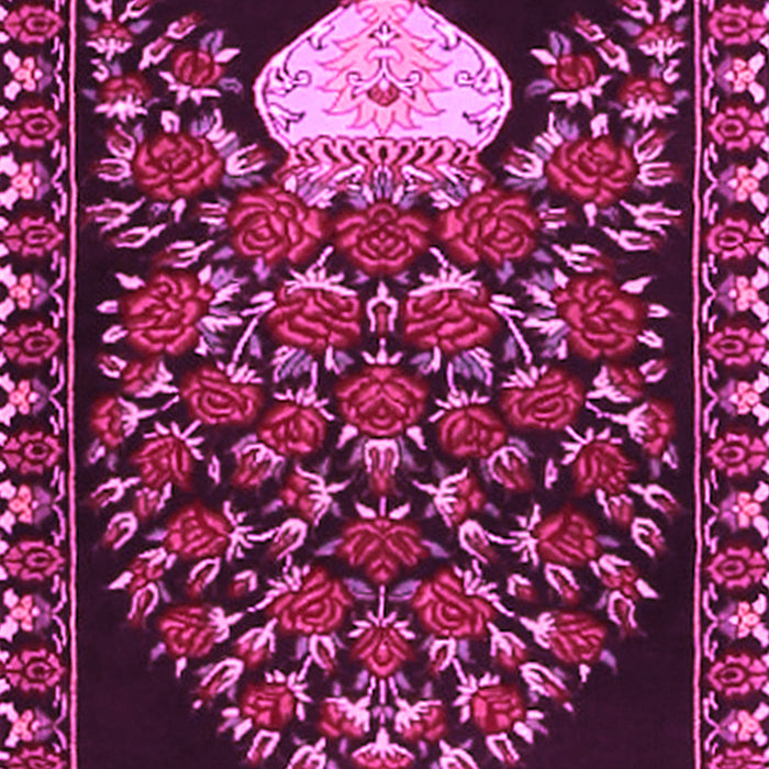 Machine Washable Persian Pink Traditional Rug, wshtr2743pnk