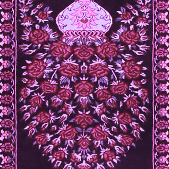 Machine Washable Persian Purple Traditional Area Rugs, wshtr2743pur