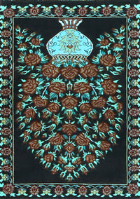 Persian Light Blue Traditional Rug, tr2743lblu