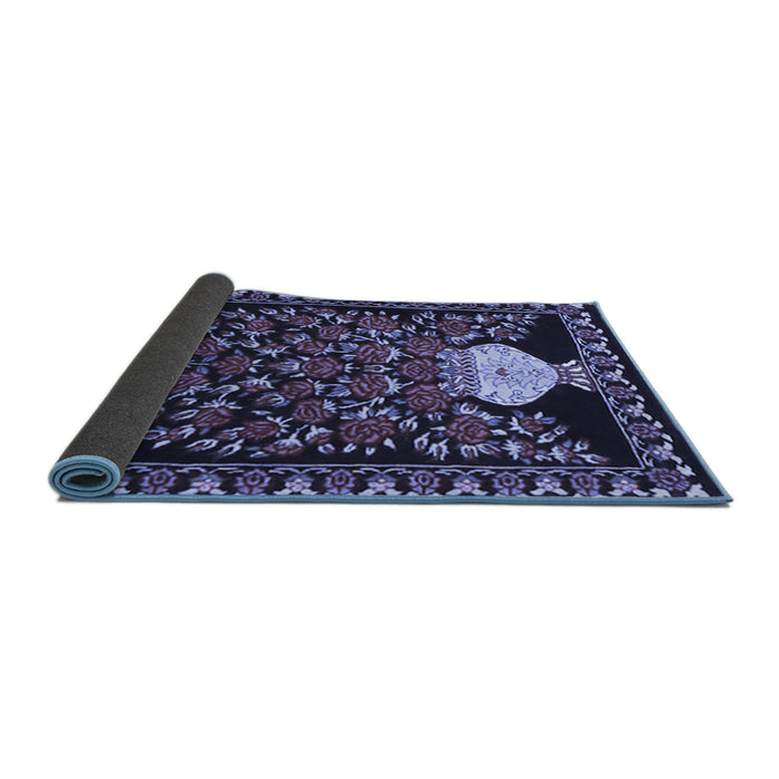Sideview of Persian Blue Traditional Rug, tr2743blu