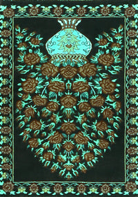 Persian Turquoise Traditional Rug, tr2743turq