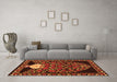 Machine Washable Persian Orange Traditional Area Rugs in a Living Room, wshtr2743org