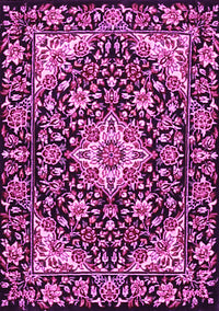 Medallion Pink Traditional Rug, tr2744pnk