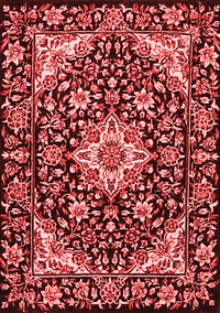 Medallion Red Traditional Rug, tr2744red