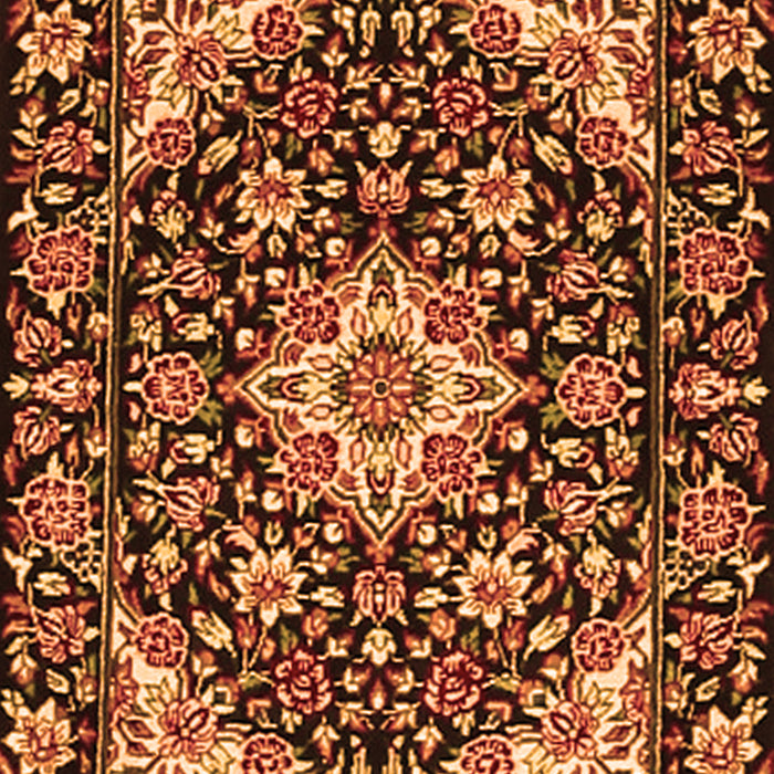Medallion Orange Traditional Rug, tr2744org