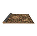 Sideview of Medallion Brown Traditional Rug, tr2744brn