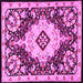 Square Medallion Pink Traditional Rug, tr2745pnk