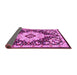 Sideview of Medallion Pink Traditional Rug, tr2745pnk