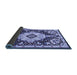 Sideview of Medallion Blue Traditional Rug, tr2745blu