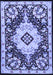 Medallion Blue Traditional Rug, tr2745blu