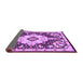 Sideview of Medallion Purple Traditional Rug, tr2745pur