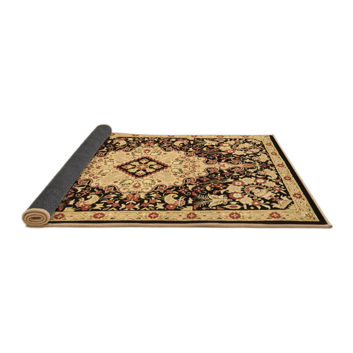 Sideview of Medallion Brown Traditional Rug, tr2745brn