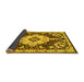 Sideview of Medallion Yellow Traditional Rug, tr2745yw