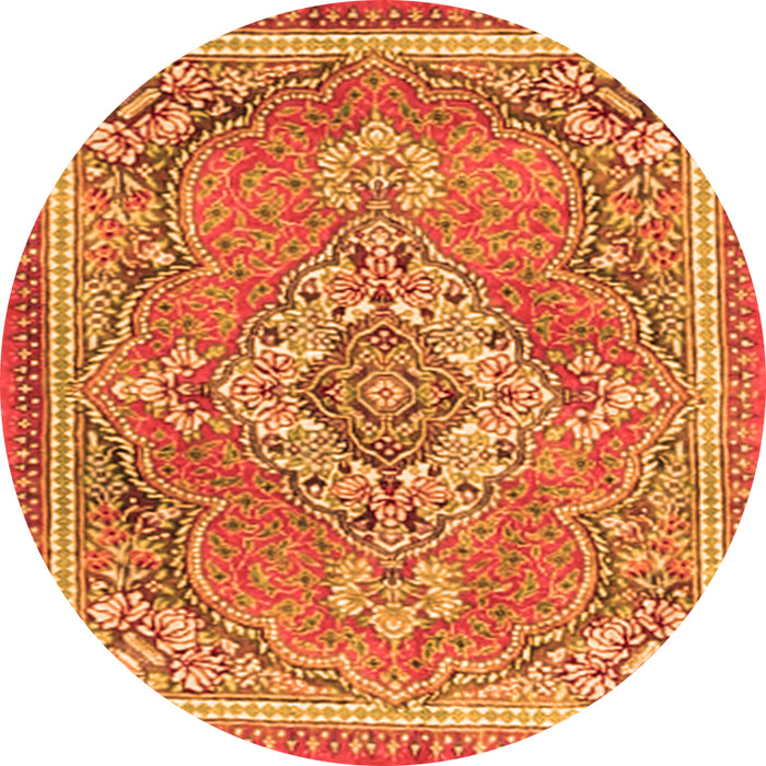 Square Persian Orange Traditional Rug, tr2746org