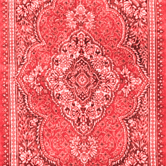 Machine Washable Persian Red Traditional Rug, wshtr2746red