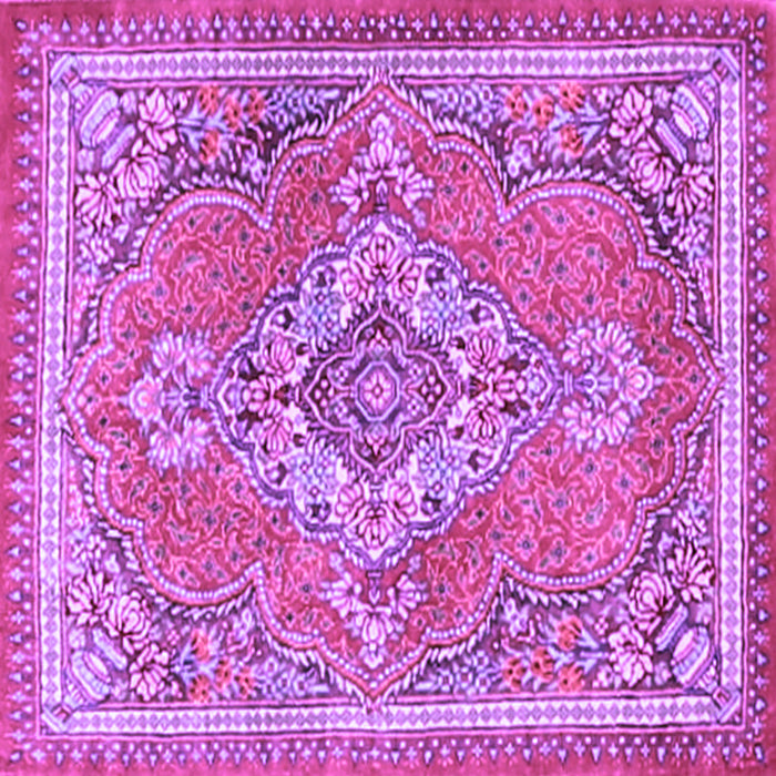 Square Persian Purple Traditional Rug, tr2746pur