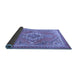 Sideview of Persian Blue Traditional Rug, tr2746blu