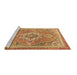 Sideview of Machine Washable Persian Brown Traditional Rug, wshtr2746brn