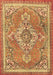 Machine Washable Persian Brown Traditional Rug, wshtr2746brn