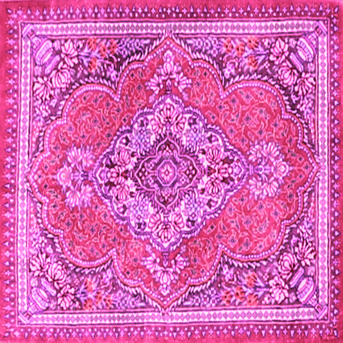 Square Persian Pink Traditional Rug, tr2746pnk
